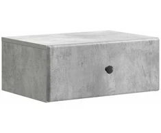 Sieninis naktinis staliukas Betono pilka 49 x 34,5 x 20 cm