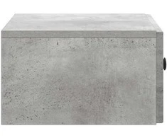 Sieninis naktinis staliukas Betono pilka 49 x 34,5 x 20 cm