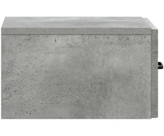 Sieninis naktinis staliukas Betono pilka 34,5 x 33 x 20 cm