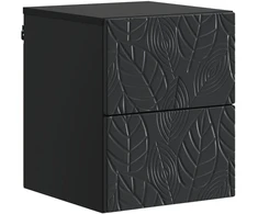 Sieninis naktinis staliukas Juoda 34,5 x 33 x 40 cm
