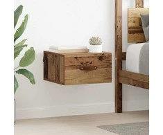 Sieninis naktinis staliukas Senovinis medis 35 x 35 x 20 cm