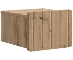 Sieninis naktinis staliukas su stalčių 2 pcs Artisano ąžuolo