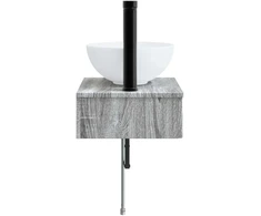 Sieninis skalbimo kriauklė Pilka Sonoma 40 x 35 x 39 cm