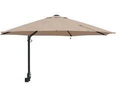 Sodo skėtis Taupe 248 x 248 x 148 cm Poliesteris ir plienas