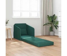 Sofa lova Tamsiai žalia 65 x 80 x 83 cm audinys