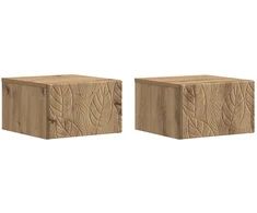 Sieninis šoninis staliukas 2 pcs Artisano ąžuolo