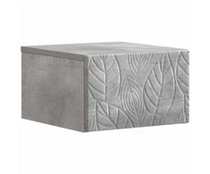 Sieninis šoninis staliukas 2 pcs Betono pilka 34,5 x 33 x 20 cm