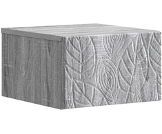 Sieninis šoninis staliukas 2 pcs Pilka Sonoma 34,5 x 33 x 20 cm