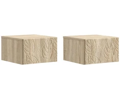 Sieninis šoninis staliukas 2 pcs Sonoma ąžuolas