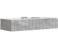 Sieninis šoninis staliukas Betono pilka 87,5 x 34,5 x 17 cm