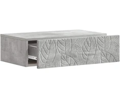 Sieninis šoninis staliukas Betono pilka 87,5 x 34,5 x 17 cm