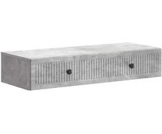 Sieninis šoninis staliukas Betono pilka 87,5 x 34,5 x 17 cm