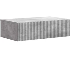Sieninis šoninis staliukas Betono pilka 59 x 34,5 x 17 cm
