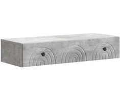 Sieninis šoninis staliukas Betono pilka 87,5 x 34,5 x 17 cm