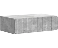 Sieninis šoninis staliukas Betono pilka 59 x 34,5 x 17 cm