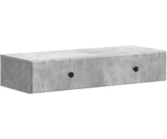 Sieninis šoninis staliukas Betono pilka 87,5 x 34,5 x 17 cm