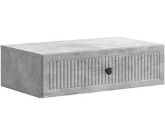 Sieninis šoninis staliukas Betono pilka 59 x 34,5 x 17 cm