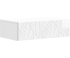 Sieninis šoninis staliukas Itin blizgi balta 59 x 34,5 x 17 cm