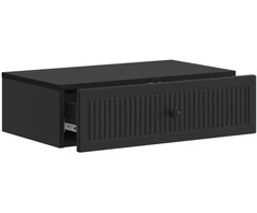 Sieninis šoninis staliukas Juoda 59 x 34,5 x 17 cm