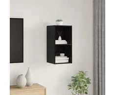 TV staliukas TV spintelių komplektas Juodas ąžuolas 37 x 37 x 72 cm