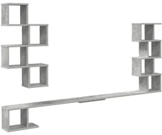 Sieninis televizoriaus stovas Betono pilka 180 x 15 x 94 cm