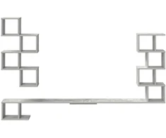 Sieninis televizoriaus stovas Betono pilka 160 x 15 x 94 cm