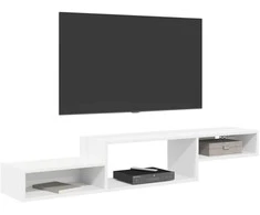 Sieninis televizoriaus stovas Sieninis Balta 150 x 28 x 26 cm