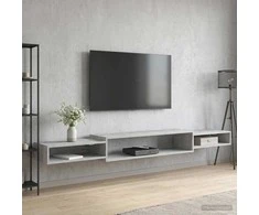 Sieninis televizoriaus stovas Sieninis Betono pilka