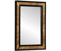 Sieninis veidrodis Stačiakampio Juoda ir Ruda 70 x 2 x 70 cm