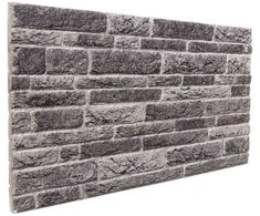 Sienų plokštės 10 pcs Antracito 100 x 50 cm EPS putos
