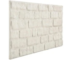Sienų plokštės 10 pcs Balta 100 x 50 cm EPS putos