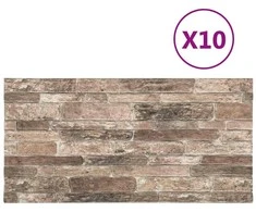 Sienų plokštės 10 pcs Įvairiaspalvis 100 x 50 cm EPS putos