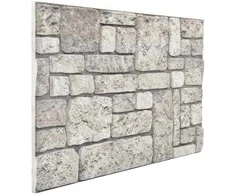 Sienų plokštės 10 pcs Pilka 100 x 50 cm EPS putos