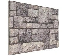 Sienų plokštės 10 pcs Pilka ir balta 100 x 50 cm EPS putos