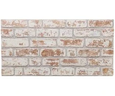 Sienų plokštės 10 pcs Raudona ir balta 100 x 50 cm EPS putos