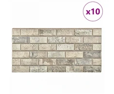 Sienų plokštės 10 pcs Smėlio 100 x 50 cm EPS putos
