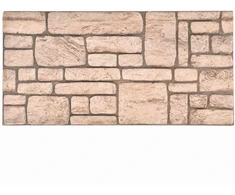 Sienų plokštės 10 pcs Smėlio 100 x 50 cm EPS putos