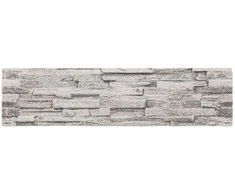 Sienų plokštės 10 pcs Šviesiai pilka 100 x 25 cm EPS putos