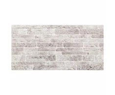 Sienų plokštės 10 pcs Šviesiai pilka ir balta. 100 x 50 cm