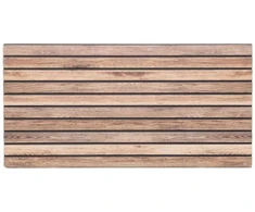 Sienų plokštės 10 pcs Šviesiai rudas 100 x 50 cm EPS putos