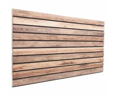 Sienų plokštės 10 pcs Šviesiai rudas 100 x 50 cm EPS putos