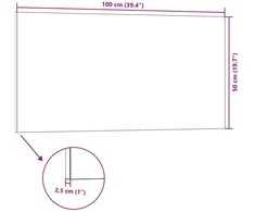 Sienų plokštės 5 vnt. 100 x 50 cm Šviesiai rudas EPS putos