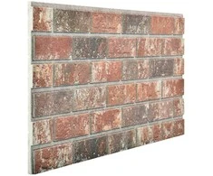 Sienų plokštės 10 pcs Tamsiai Ruda ir Pilka 100 x 50 cm