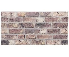 Sienų plokštės 10 pcs Tamsiai rudas 100 x 50 cm EPS putos
