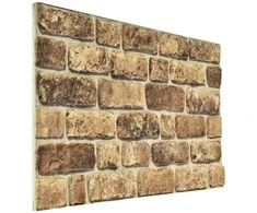 Sienų plokštės 10 pcs Tamsus Smėlis 100 x 50 cm EPS putos