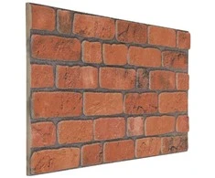 Sienų plokštės 10 pcs Terakotos 100 x 50 cm EPS putos