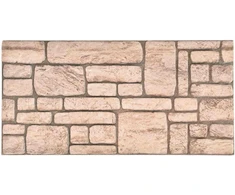 Sienų plokštės 10 vnt. 100 x 50 cm Smėlio EPS putos