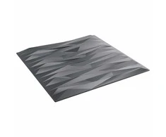 Sienų plokštės 12 pcs Akmens pilka 50 x 50 cm XPS Putplastis