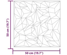 Sienų plokštės 12 vnt. 50 x 50 cm Amethyst Beton XPS Putplastis