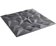 Sienų plokštės 12 pcs Amethyst Pilkas 50 x 50 cm XPS Putplastis